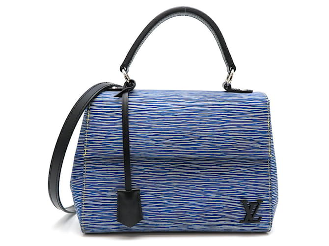 Louis Vuitton Cluny Azul Couro  ref.1142169