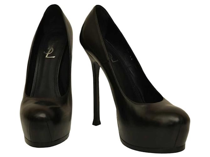 Amazon.com | Fericzot Women's Party Stiletto Heels Sexy Round Toe Pumps  Slip On High Heel Pumps Classics Pumps Basic Shoes Plus Size Black-Patent 6  | Pumps
