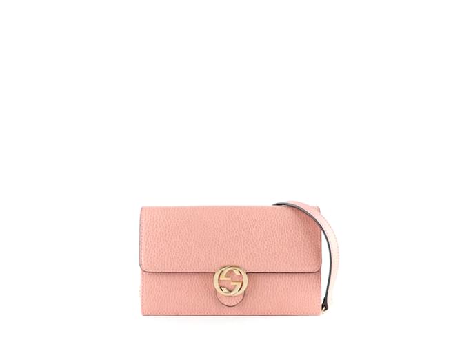 Bolsas GUCCI T.  Couro Rosa  ref.1142339