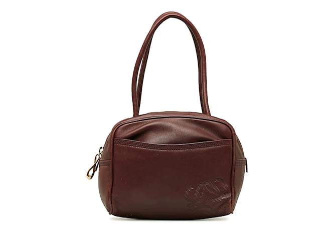 Loewe Leather Mini Handbag Brown Pony-style calfskin  ref.1142406