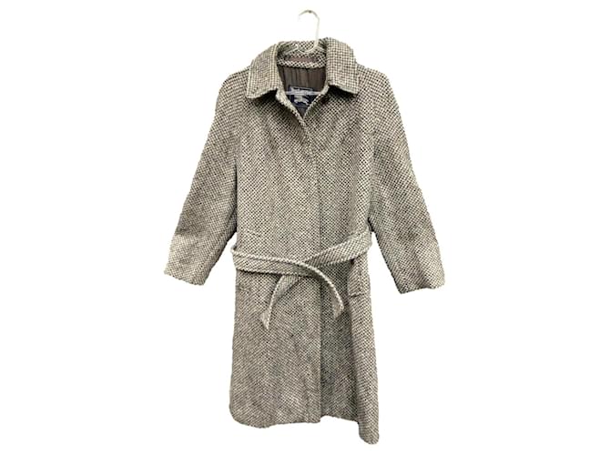 tamanho do casaco Burberry vintage 40 Cinza Tweed  ref.1142490