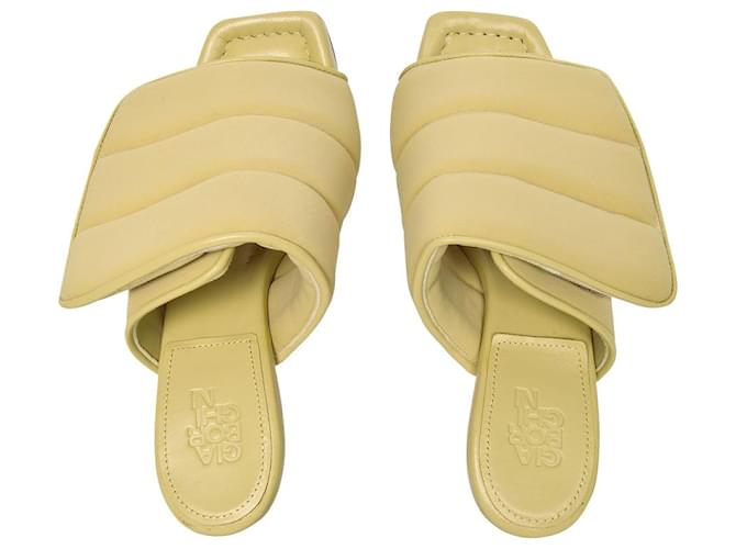 Autre Marque GIA 4 M090 Butter Yellow Sandals Brown  ref.1142493