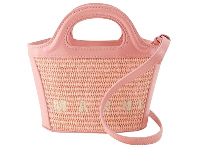 Tropicalia Micro Shopper Bag - Marni - Cotton - Light Pink  ref.1142520