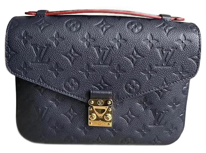 Louis Vuitton Pochette Metis Monogram Empreinte Cuir Violet  ref.1142585