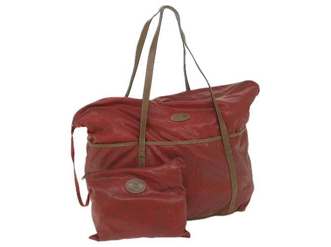 GUCCI Boston Bag Coated Canvas Red 89 19 001 Auth ti1362 Cloth  ref.1142694