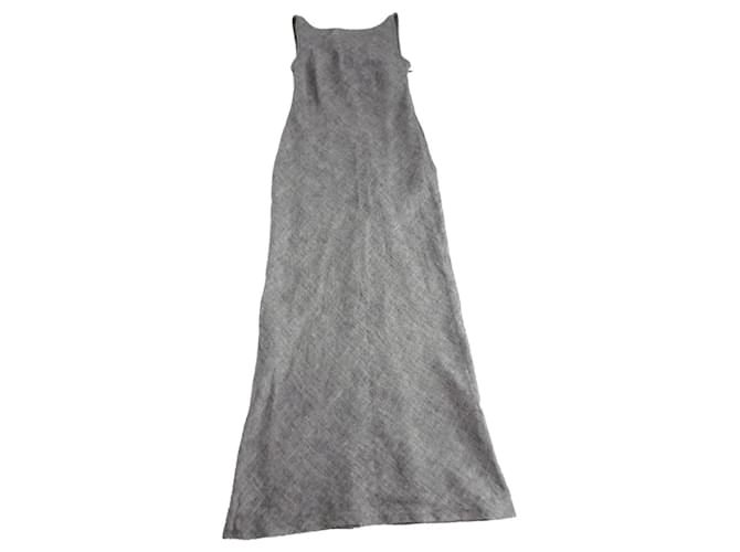 Autre Marque Dresses Grey Linen  ref.1142729