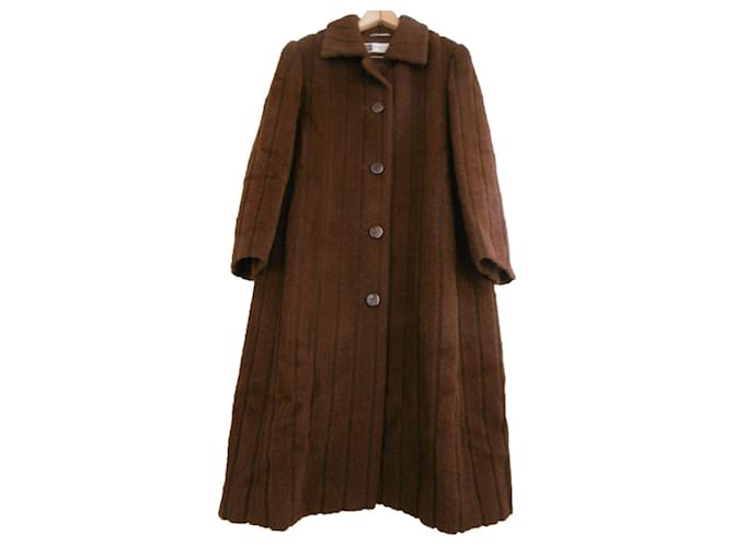 Pierre Balmain Coats, Outerwear Brown Wool  ref.1142745