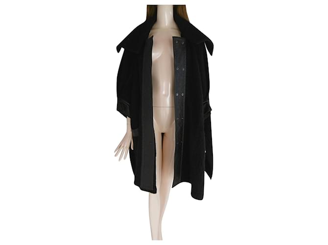Pierre Cardin Coats, Outerwear Black Leather  ref.1142760