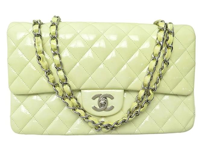 CHANEL Quilted CC Mini Square Hand Bag Gold Lambskin France Purse 91454 |  eBay