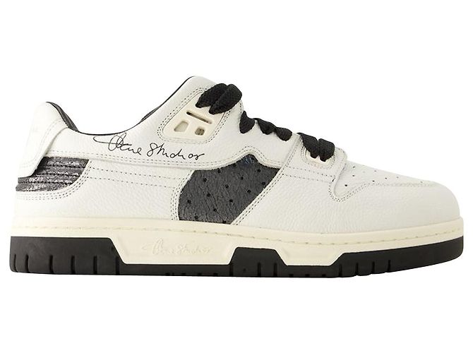 08Scarpe da ginnastica sthlm Low Pop M - Acne Studios - Pelle - Bianco/Black