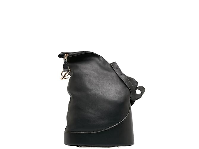 Loewe Leather Anton Sling Bag Black  ref.1143280