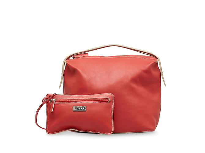 Loewe Leather Handbag Red  ref.1143286