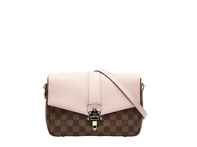 Louis Vuitton Damier Ebene Clapton PM  N44244 Pink Cloth  ref.1143298