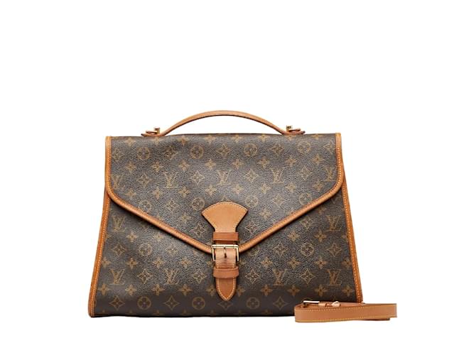 Louis Vuitton Bolsa Monograma Beverly Business M51120 Marrom Lona  ref.1143308