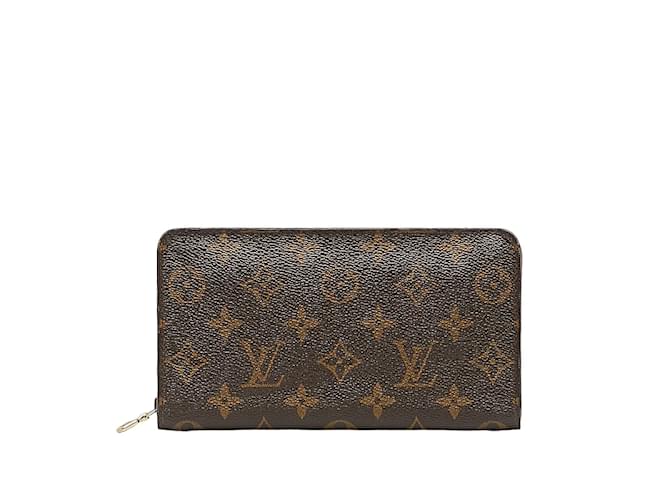 Louis Vuitton Monogram Porte Monnaie Zip M61727 Brown Cloth  ref.1143324