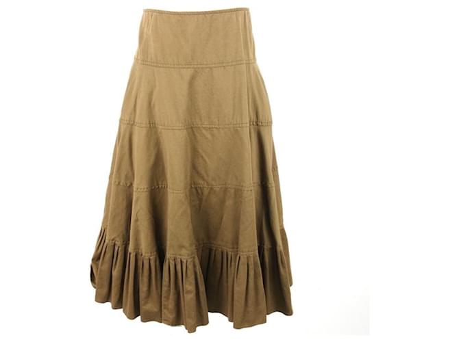 Ralph Lauren Skirts Brown Cotton  ref.1143359