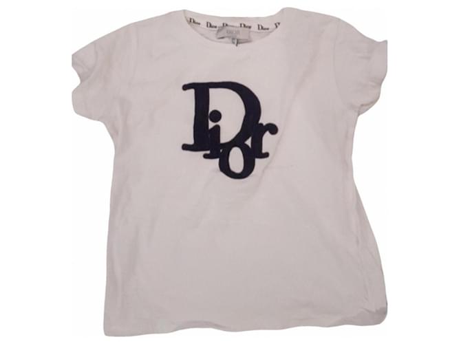 Baby Dior Pullover Weiß Baumwolle  ref.1143391