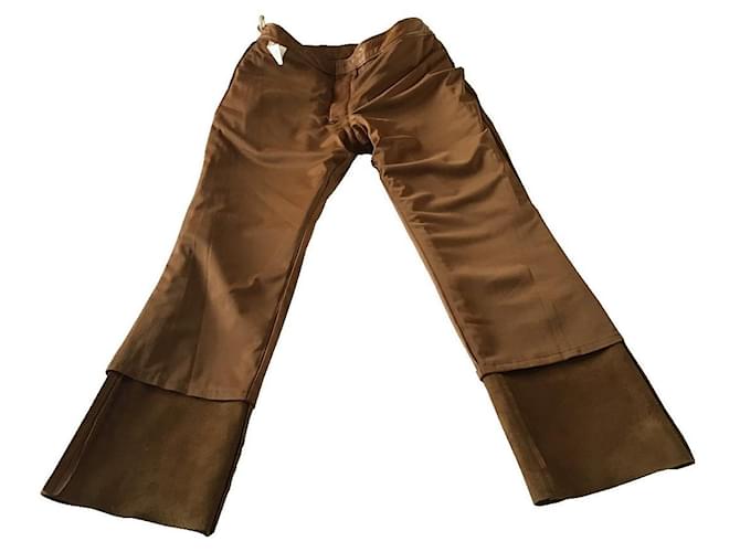MKT studio Pants Brown Leather  ref.1143398