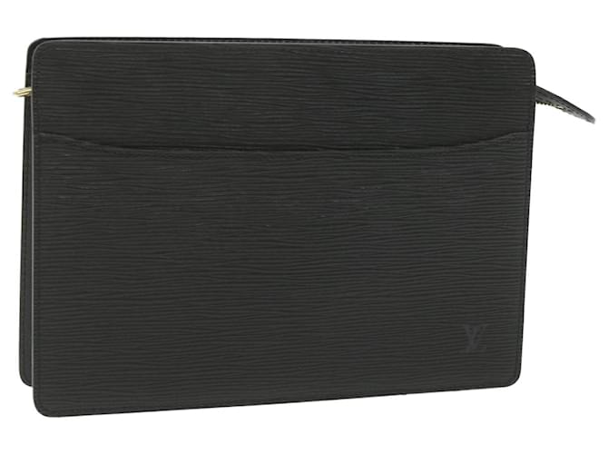 LOUIS VUITTON Epi Pochette Homme Pochette Nera M52522 LV Auth ki3764 Nero Pelle  ref.1143518