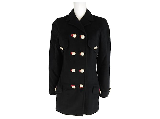 Versace Jackets Black Cashmere  ref.1145318