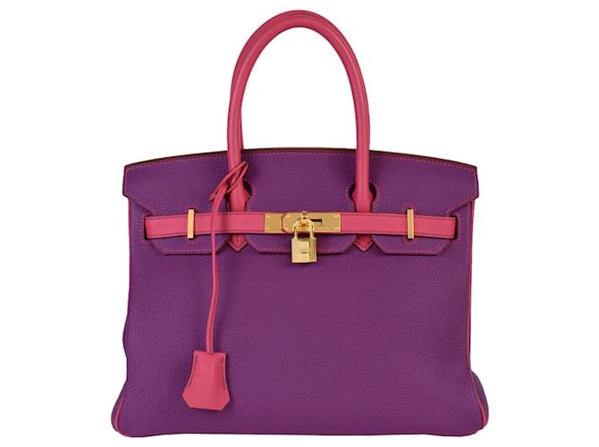 Hermès Birkin 30 Purple Leather  ref.1145347