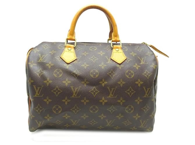 Louis Vuitton Speedy 30 Brown Cloth  ref.1145367