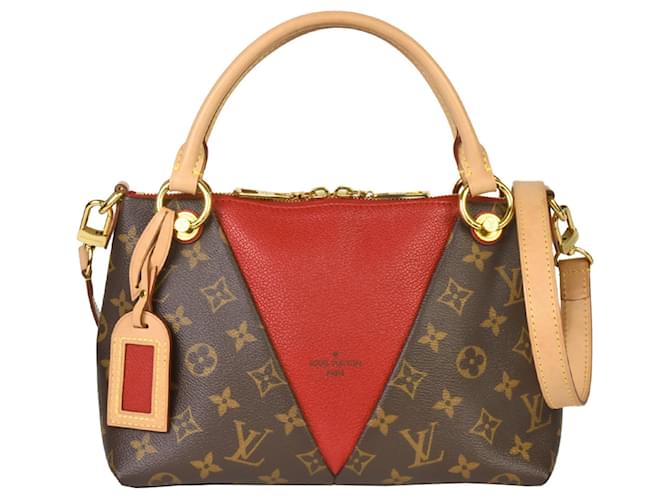 Louis Vuitton Tote V Brown Cloth  ref.1145373