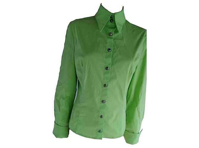 Versace Tops Verde Algodón  ref.1145395