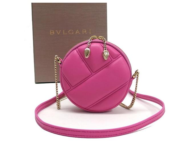 Bulgari Pink Leather  ref.1145408