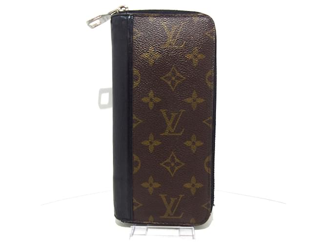 Louis Vuitton Zippy Wallet Vertical Brown Cloth  ref.1145433
