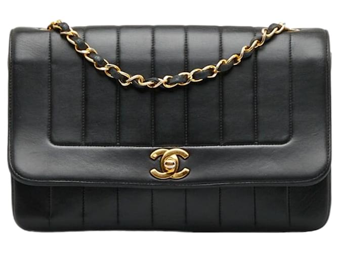 Chanel Mademoiselle Black Leather  ref.1145441