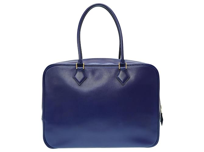 Hermès Plume Navy blue Leather  ref.1145445