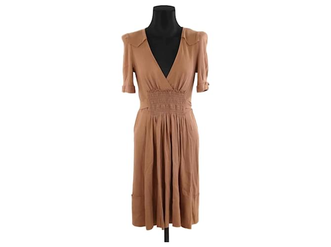 Sonia Rykiel Cotton dress Brown  ref.1145480