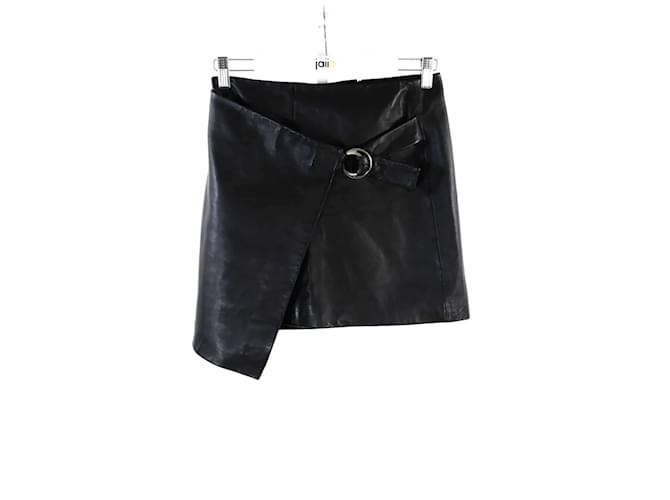 Bash Leather skirt Black  ref.1145482
