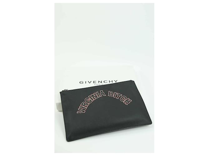 Givenchy Leather pouches Black  ref.1145491