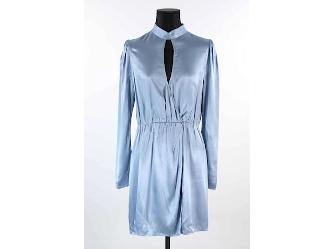 The Kooples vestido azul Viscosa  ref.1145506