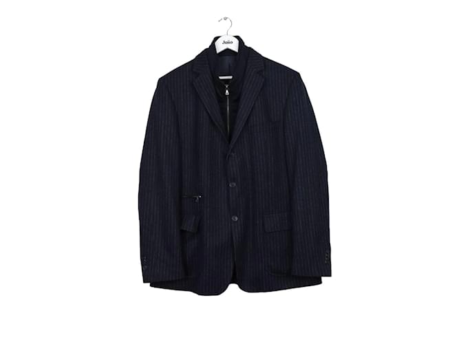 Karl Lagerfeld Wool jacket Navy blue  ref.1145560