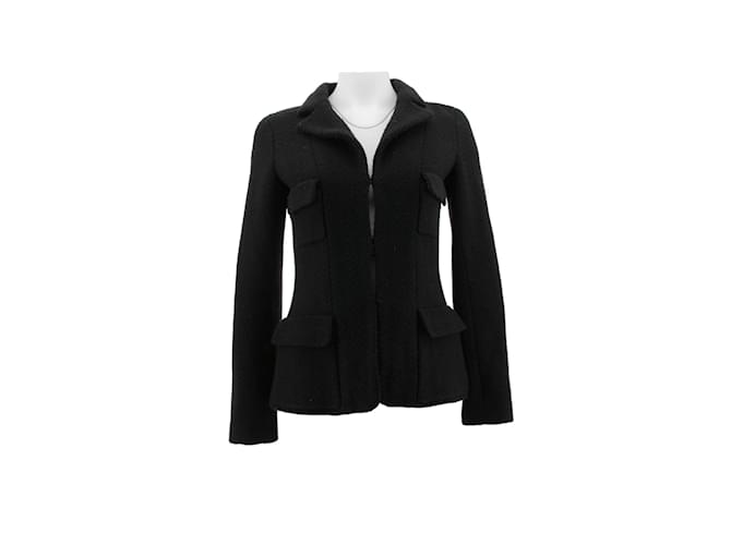 Chanel Wool jacket Black  ref.1145584
