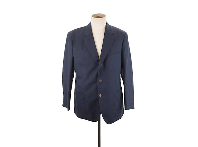 Loro Piana Chaqueta de lana Azul  ref.1145619