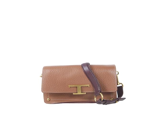 Tod's Leather shoulder bag Brown  ref.1145643
