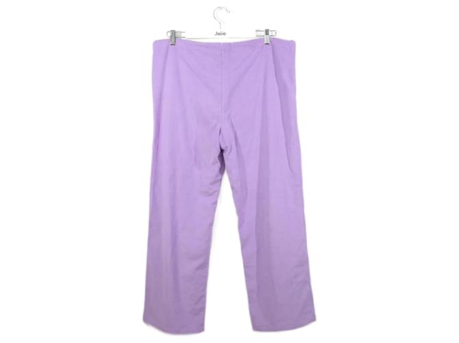 Autre Marque pantalones anchos de algodon Púrpura Algodón  ref.1145674
