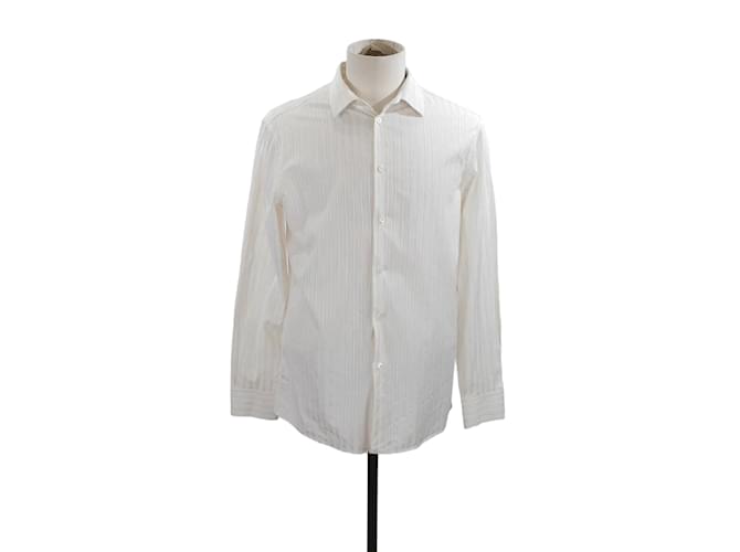 Louis Vuitton Chemise en coton Blanc  ref.1145680