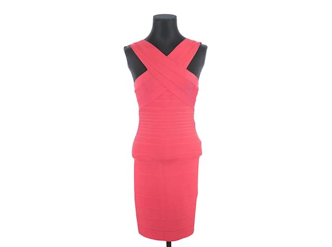 Herve Leger Red dress Synthetic  ref.1145754