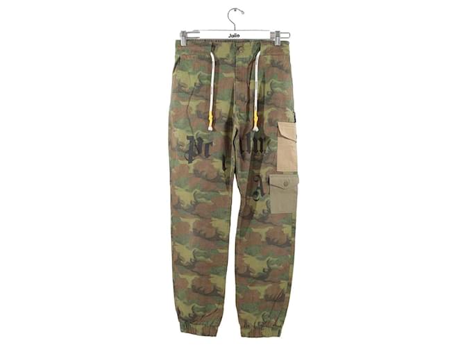 Palm Angels Cotton pants Green  ref.1145766