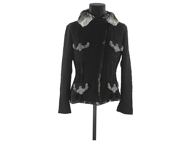 Roberto Cavalli Wool jacket Black  ref.1145792