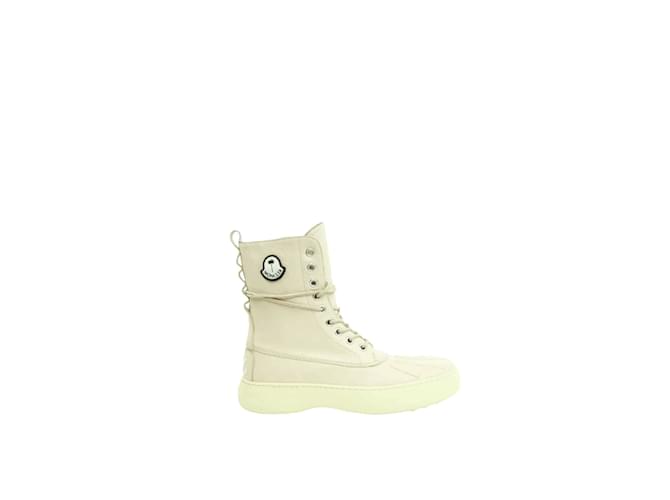 Tod's Leather snow boots Beige  ref.1145812