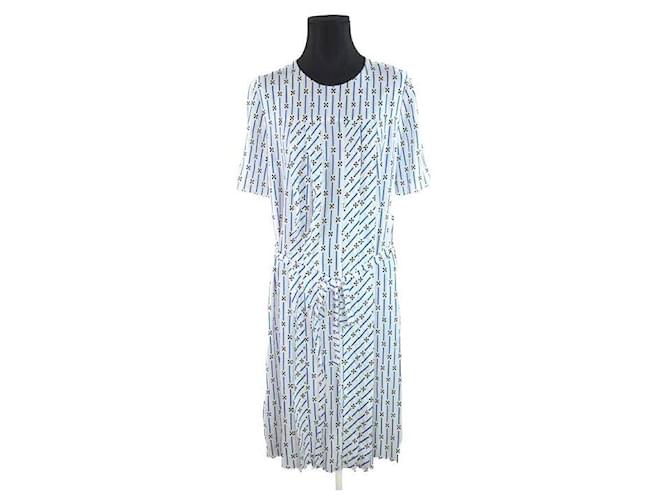 Prada weißes Kleid Viskose  ref.1145835
