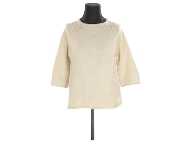 Autre Marque Wool sweater Cream  ref.1145866