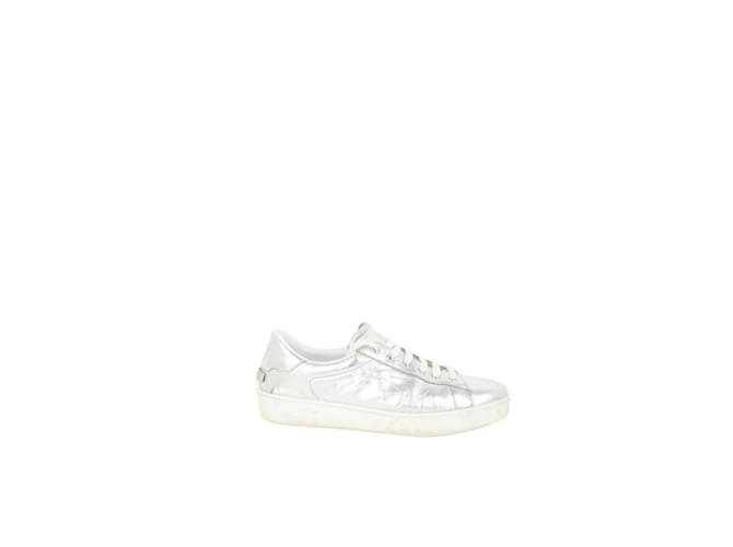 Dior Leather sneakers Grey  ref.1145867
