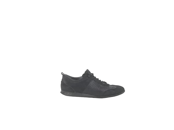 Louis Vuitton Leather sneakers Black  ref.1145868